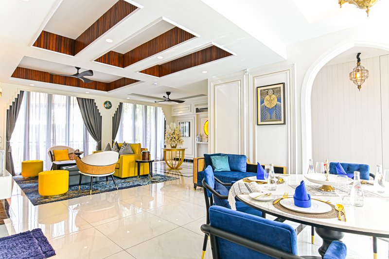 Moroccan Villa - Living & Dining Area