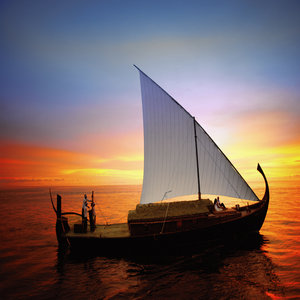 Set sail by traditional Maldivian vessel