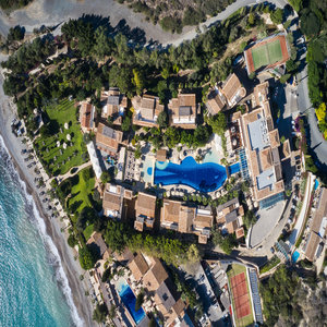 Aerial view Columbia Beach Resort