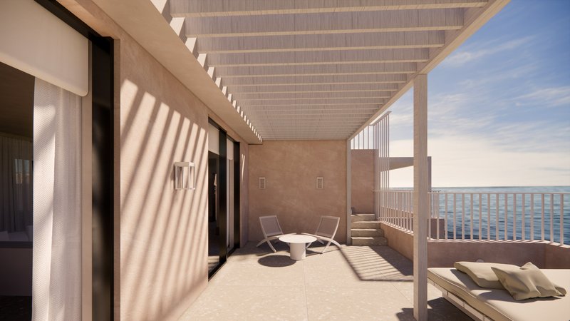 La Roqqa Penthouse Sea View Terrace Suite Side Terrace