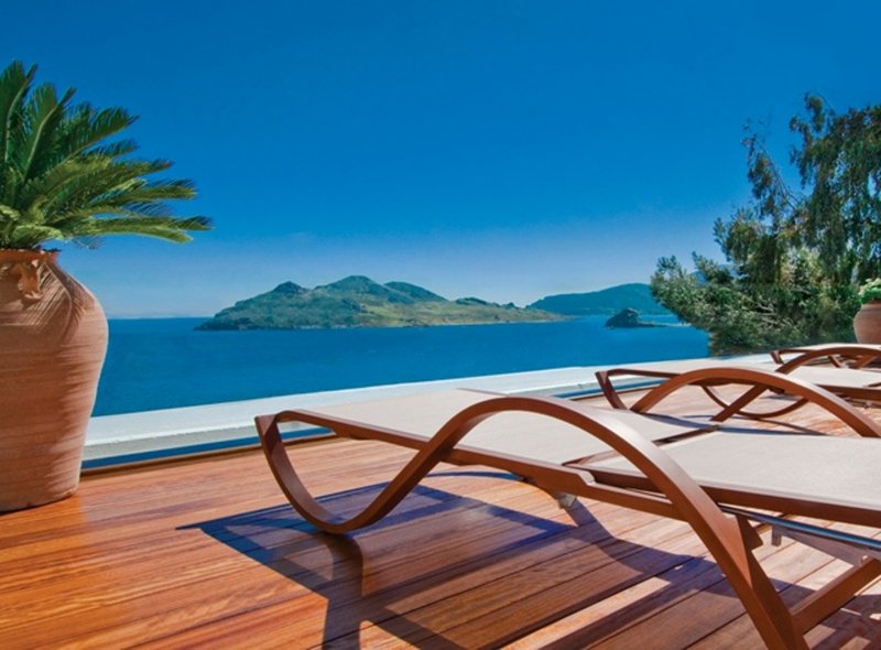 Swimming Pool Deck Sea View