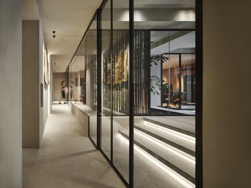 Spa and Gym Entrance