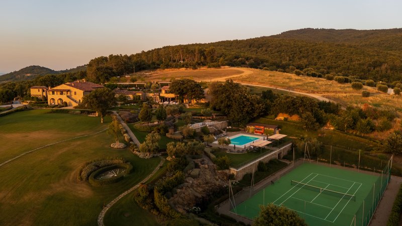 Tennis Court and Garden