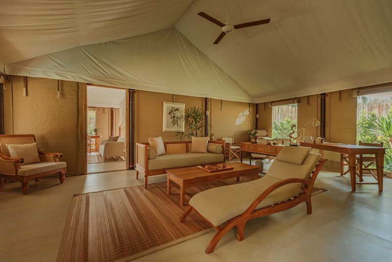 2 Bedroom Lagoon Pool Tent - Living Area