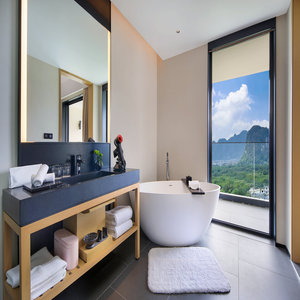 Room with Mountain View Bathroom