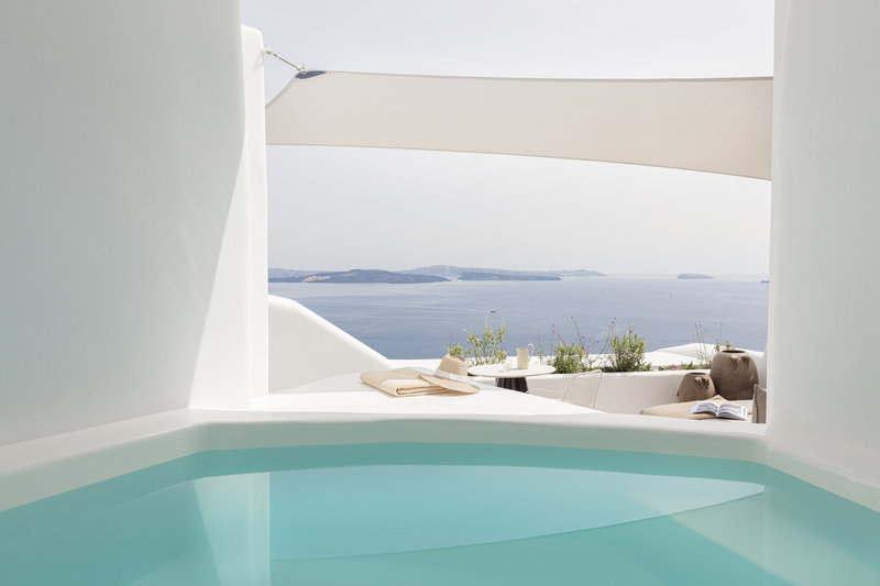 Honeymoon Suite Plunge Pool Caldera Sea View