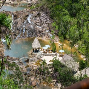 Private Waterfalls at Ga_a Riverlodge