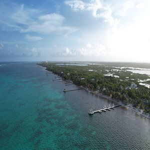 Aerial View of Matachica's Pier