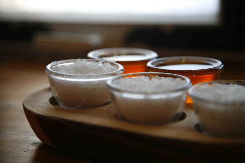 Honey and seasalt at the sauna
