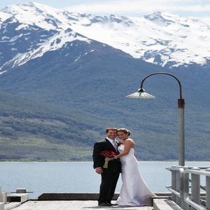 Bride and Groom at Blanket Bay