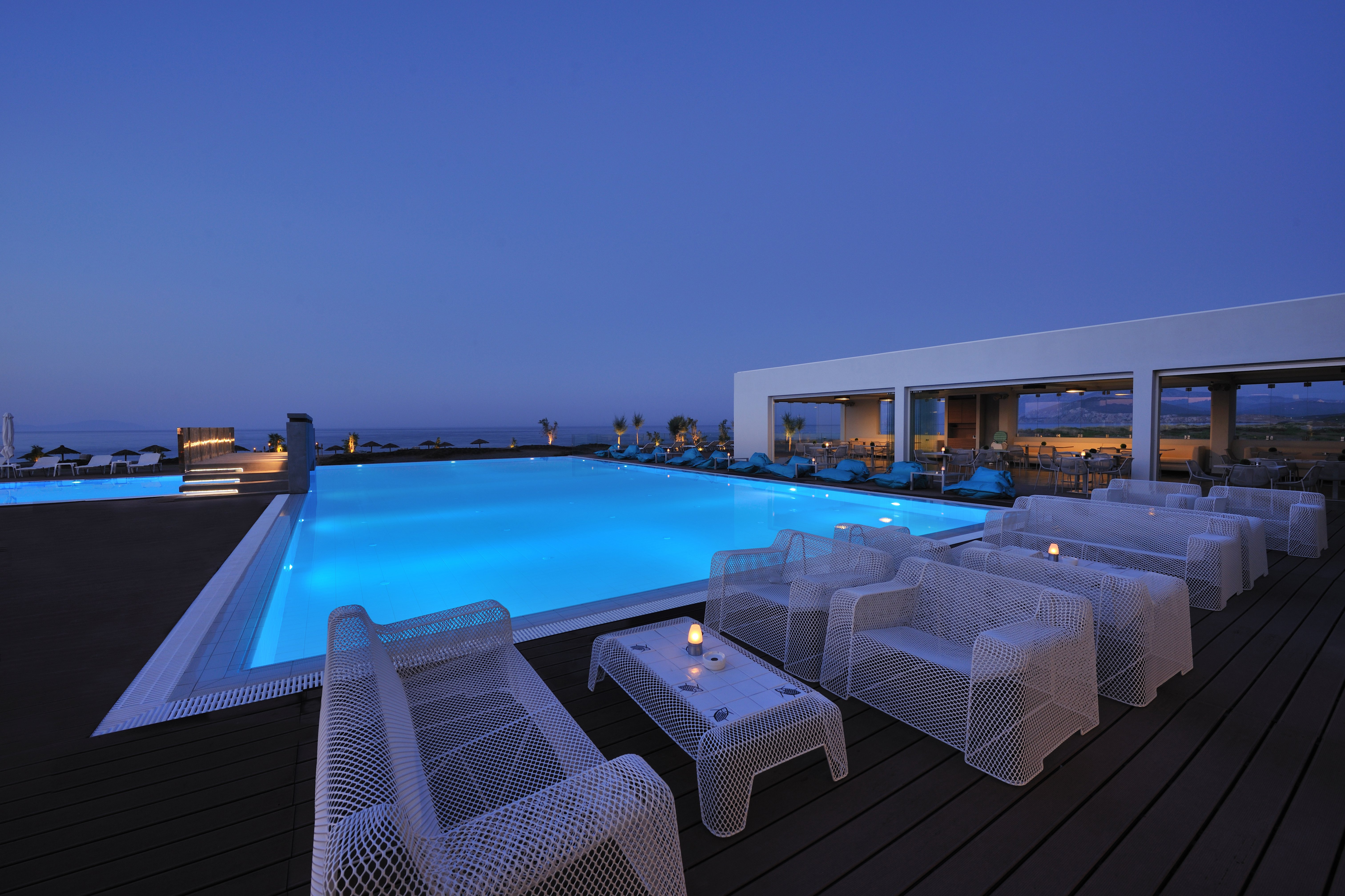 Pool by night