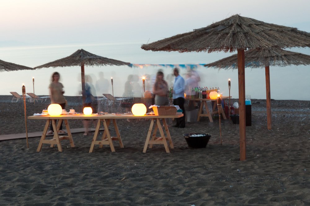 Partying by the beach