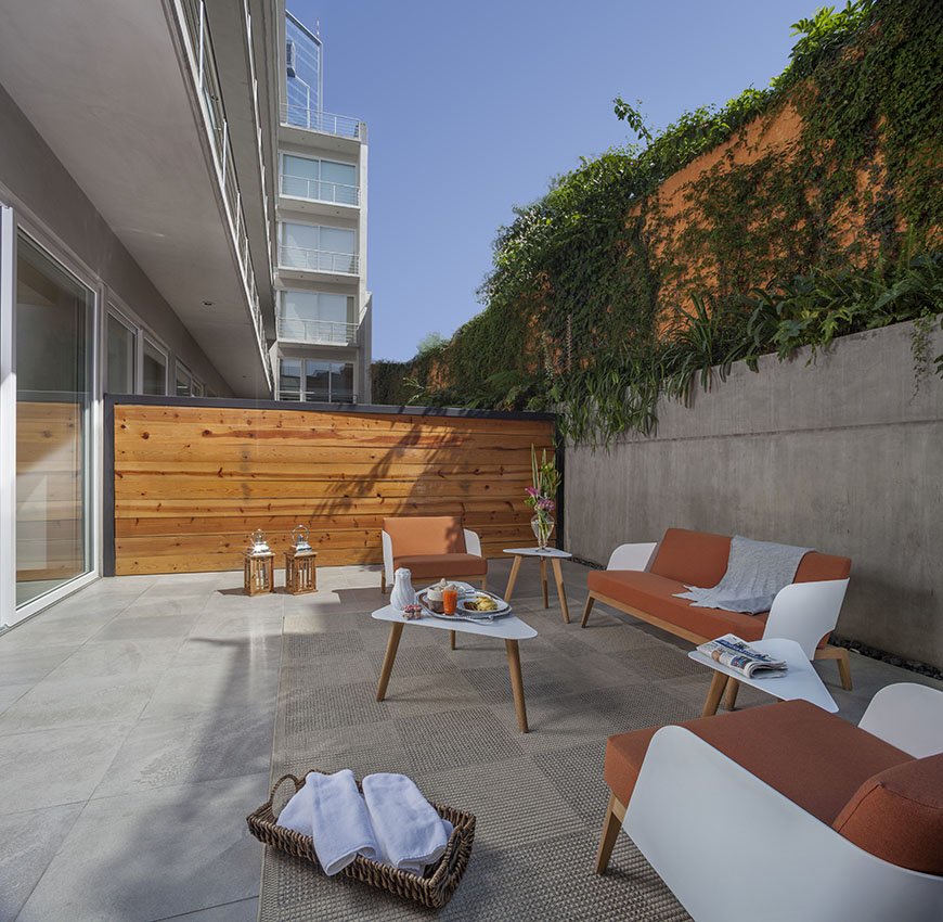 Relaxing In Comfortable Terrace