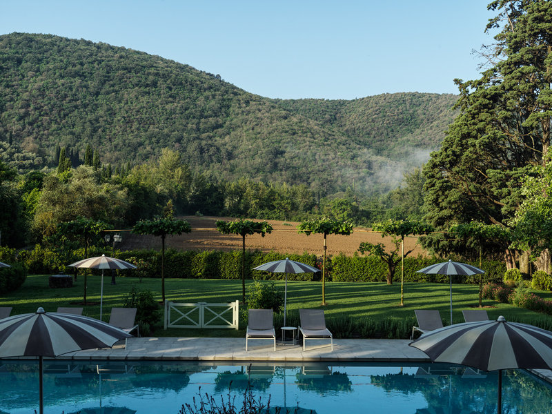 Swimming Pool with view of fields