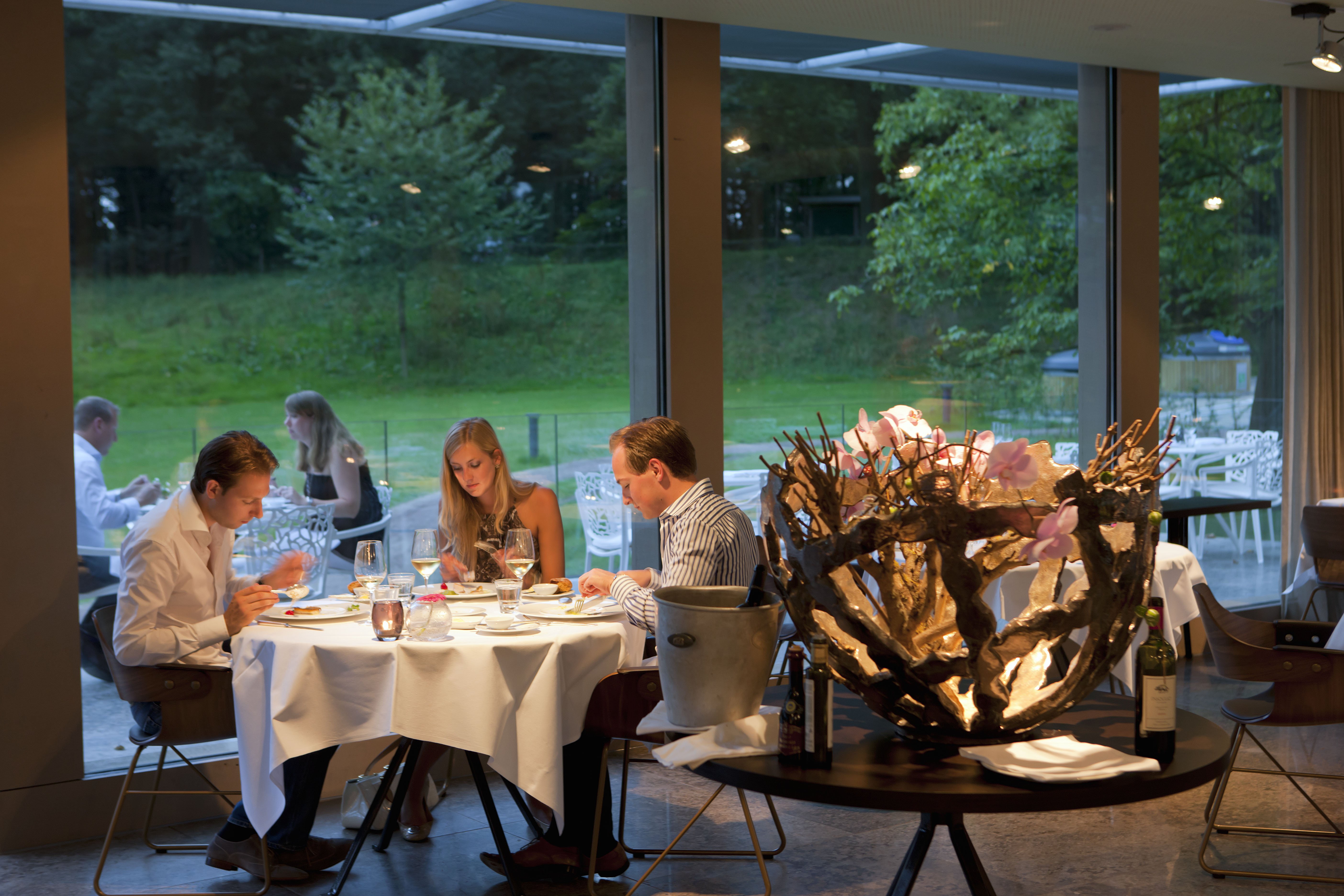 Dinner in the restaurant