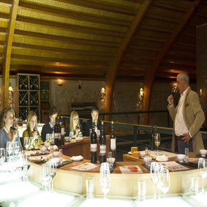 Enjoy a private wine tasting in the wine cellar