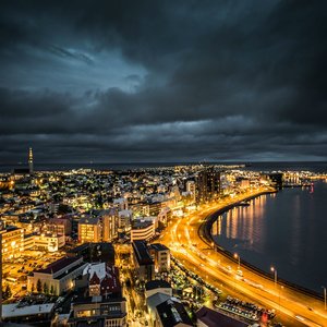 Night view city center
