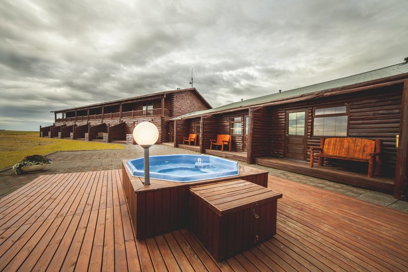 Hot tubs heated with geothermal water