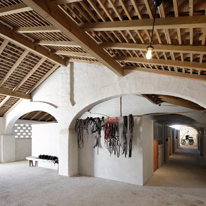 Horse stables preserve the original architecture