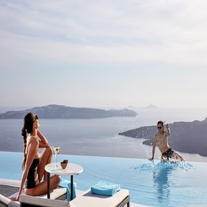 Infinity pool on the cliff