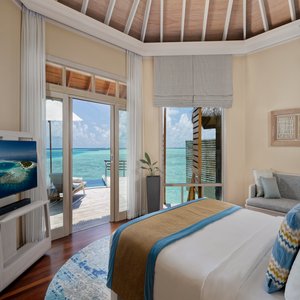 Water Villa with Private Pool - Bedroom