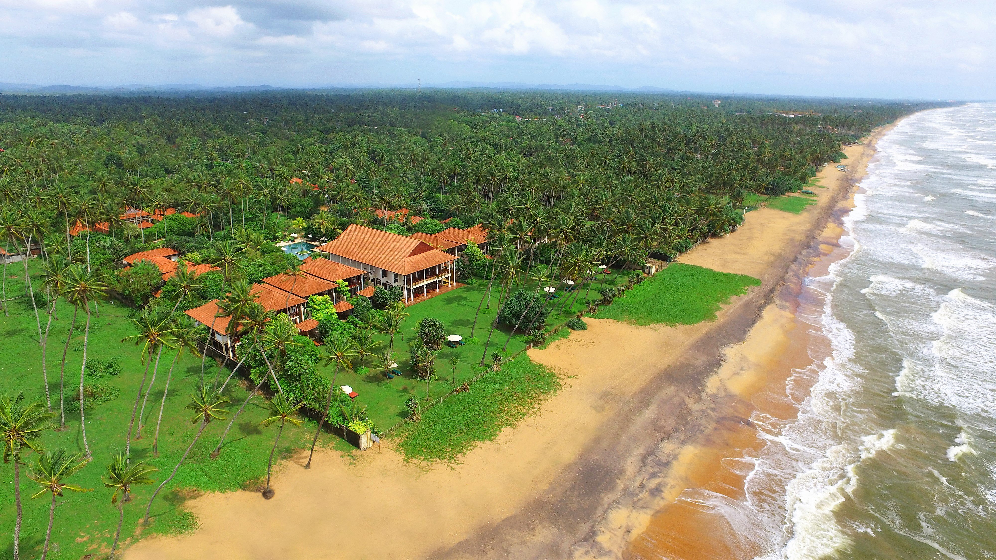 Aerial View of Serene Pavillions