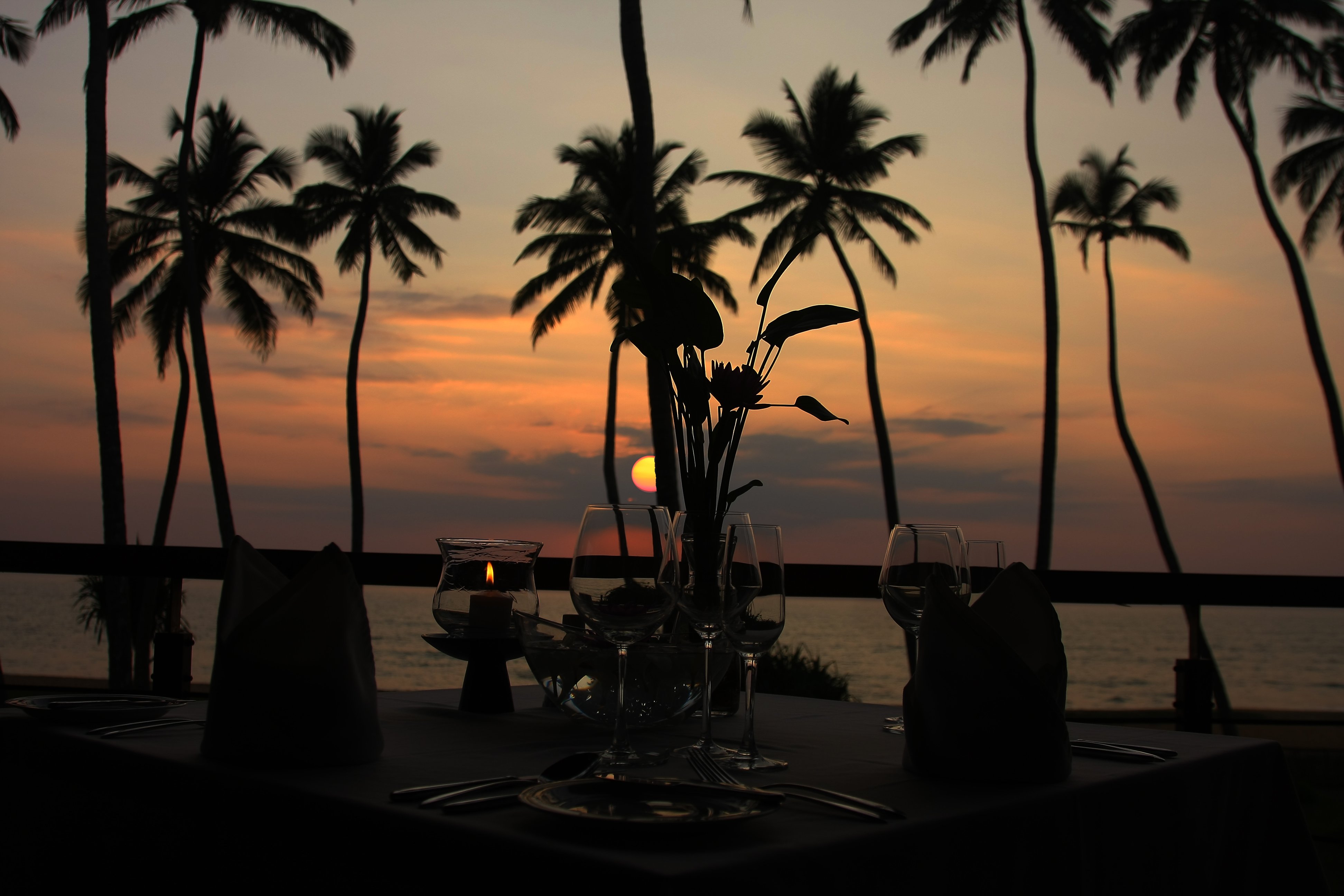 Sunset at Restaurant