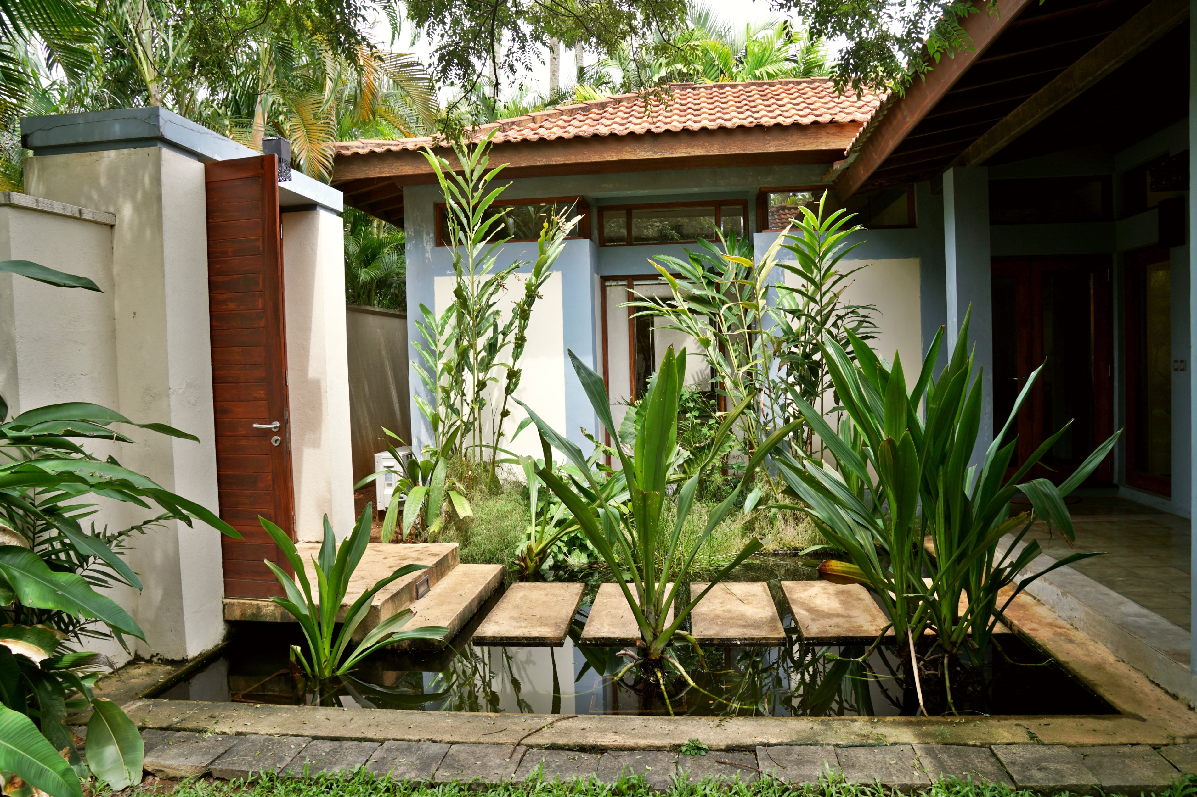 Garden Pavilion Entrance Pond