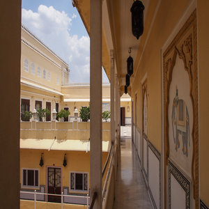 The Raj Palace Hallways