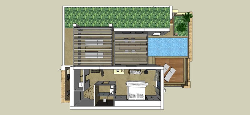 Residential Pool Villa TSTOREYFloor Plan