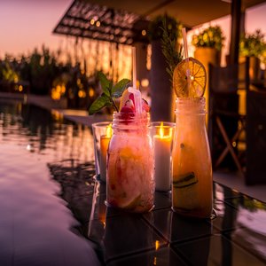 Enjoy a cocktail in the evening