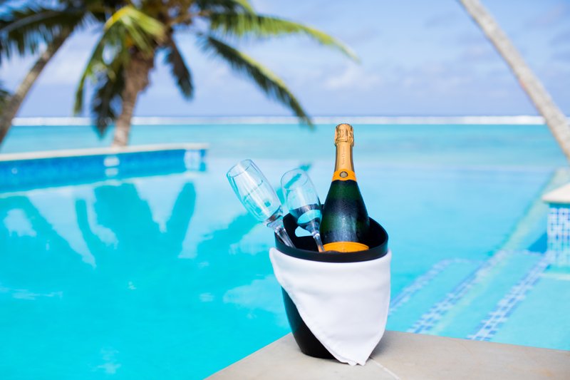 Poolside Champagne