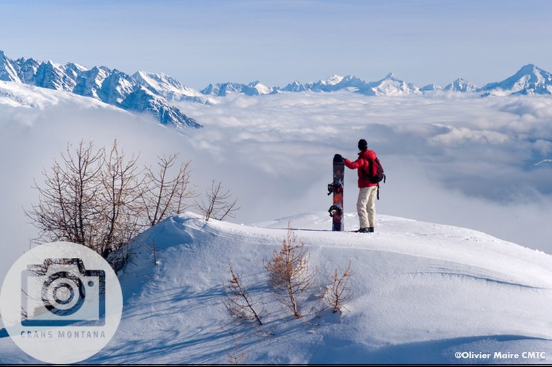 Snowboarding at Crans-Montana