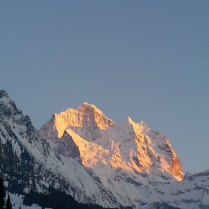 Jungfrau Sunset Winter