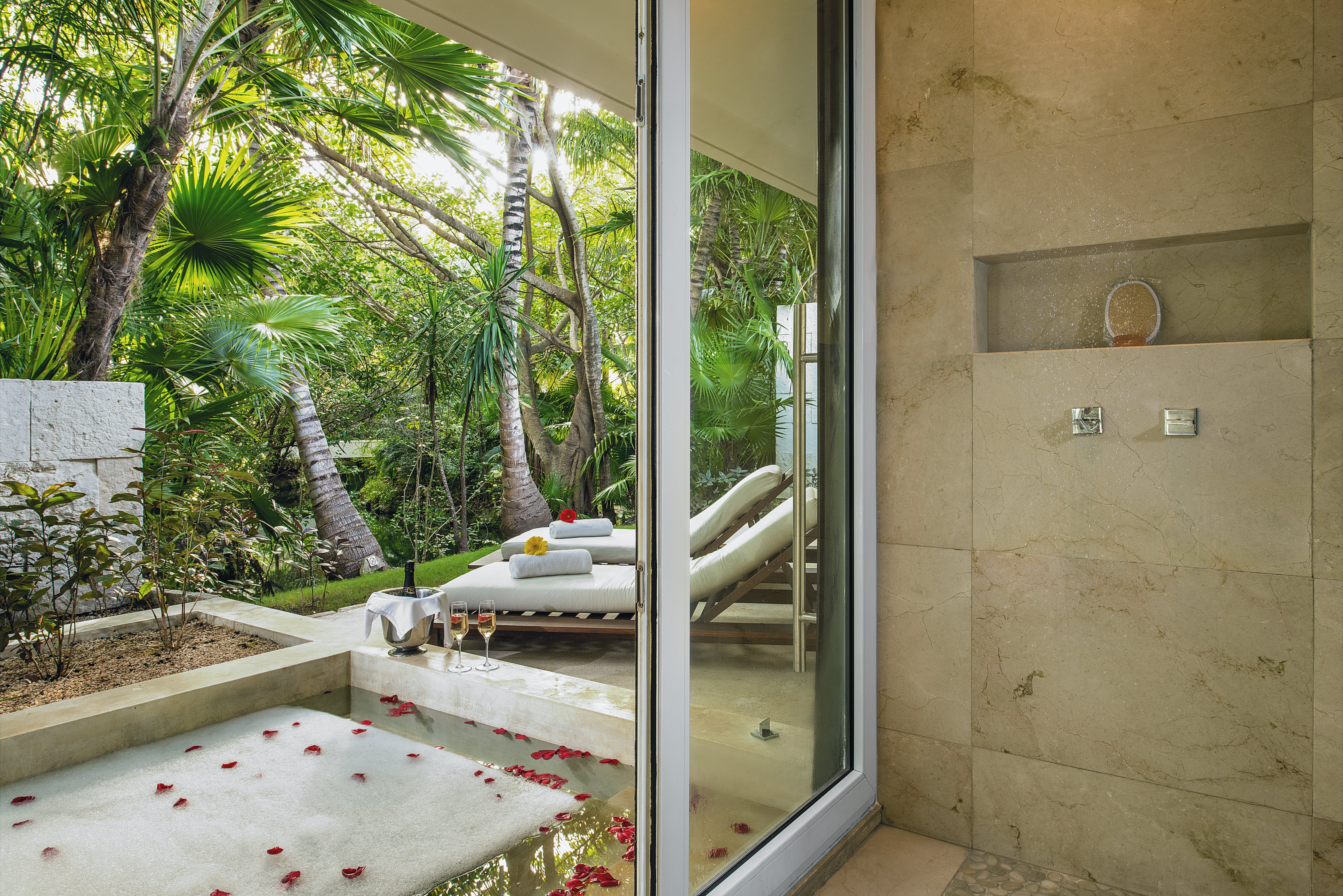 Patio Jr Suite Outdoor Bathtub And Shower