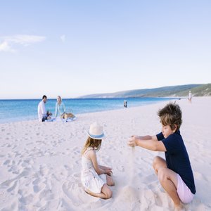 Kids playing on Smiths Beach