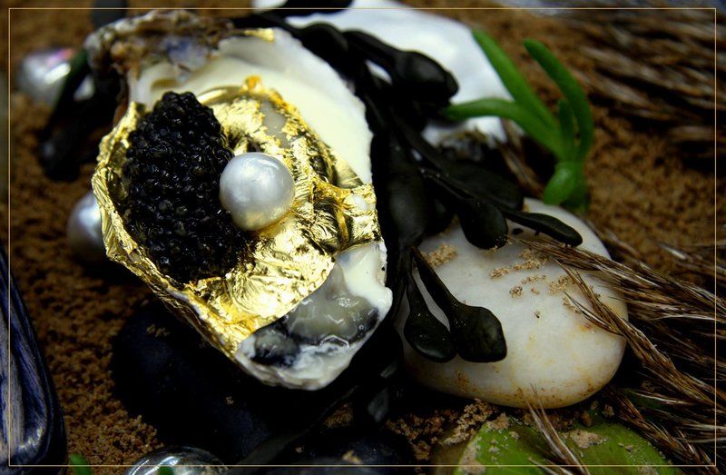 Oysters With Caviar