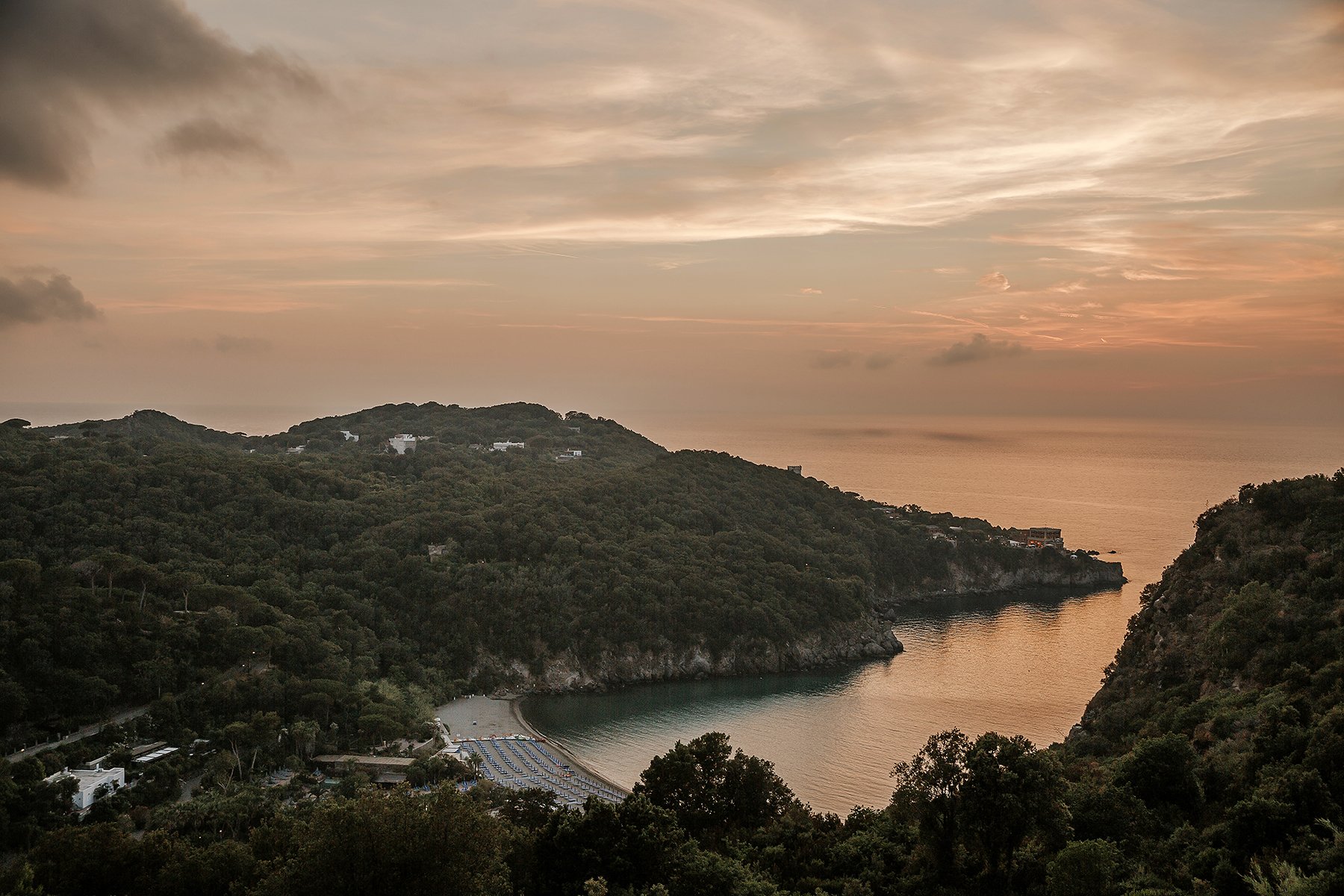 Sunset View Over San Montano Bay