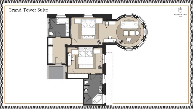 Floorplan Grand Tower Suite