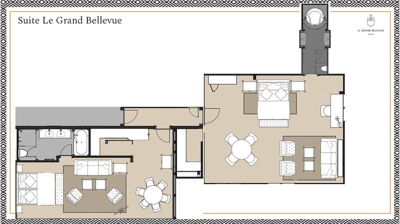 Floorplan Suite Le Grand Bellevue