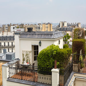 Duplex Suite - Terrace with Eiffel Tower and Arc de Triomphe Views