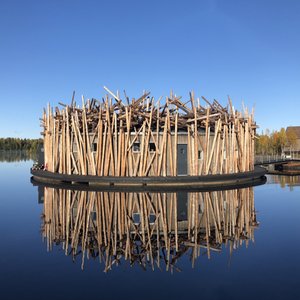 Exterior - Logs from the Nearby Forest