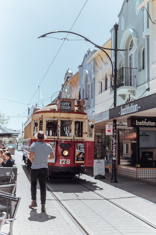 Onboard a Christchurch Tram