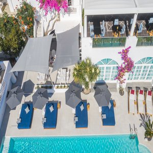 Pool & Restaurant Aerial View