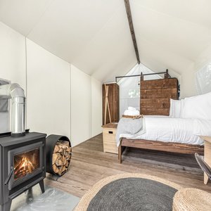 Deluxe Tent - Wood-Burning Fireplace