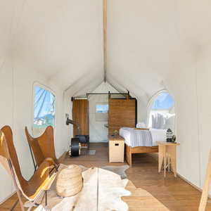 Stargazer Tent - En-Suite, Bathroom and Stargazing Panel