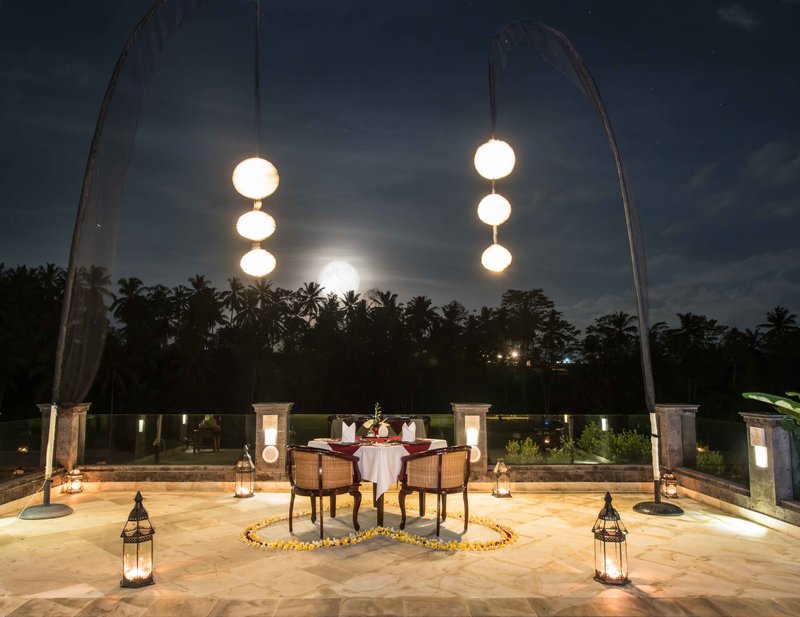 Viceroy Bali Cascades RCLD Table Setting Deck Area Moonlight