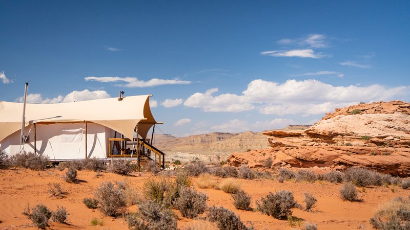 Tent Exterior - Desert Views