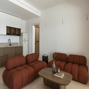 Royal Beachfront Infinity Pool Villa - Living Area